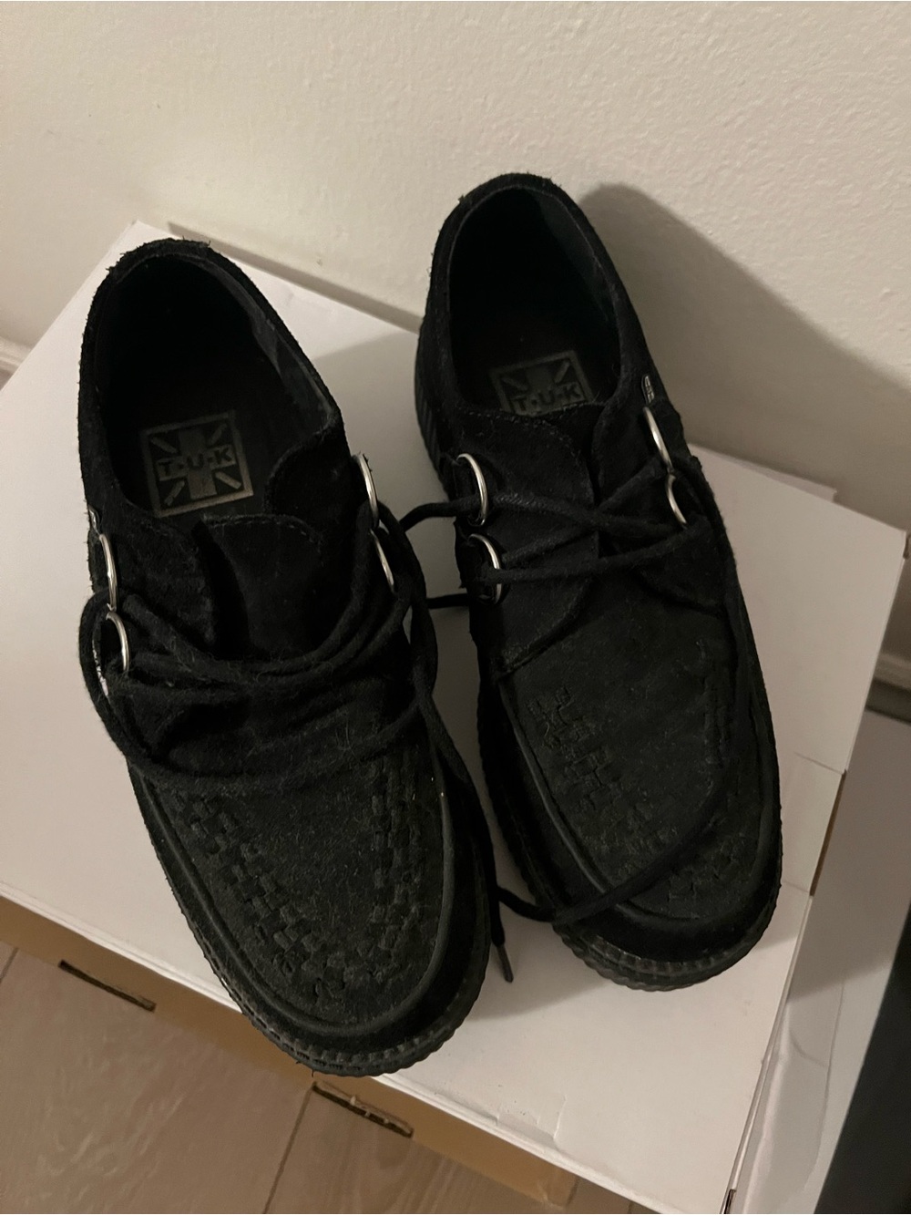 T.U.K Black Classic Creeper Shoes